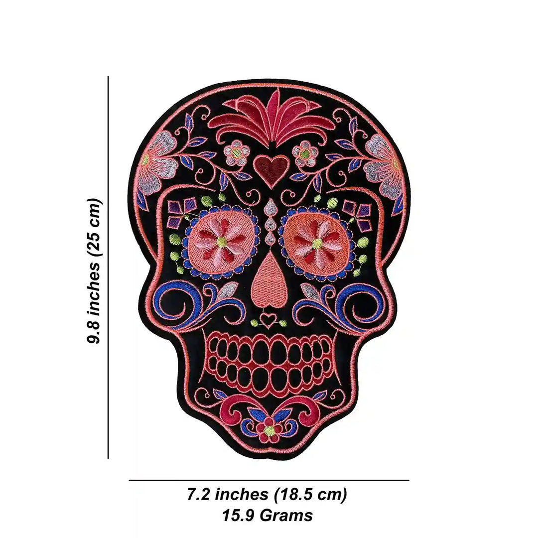 Dia de los Muertos Art Skull Hot-Fix Patch