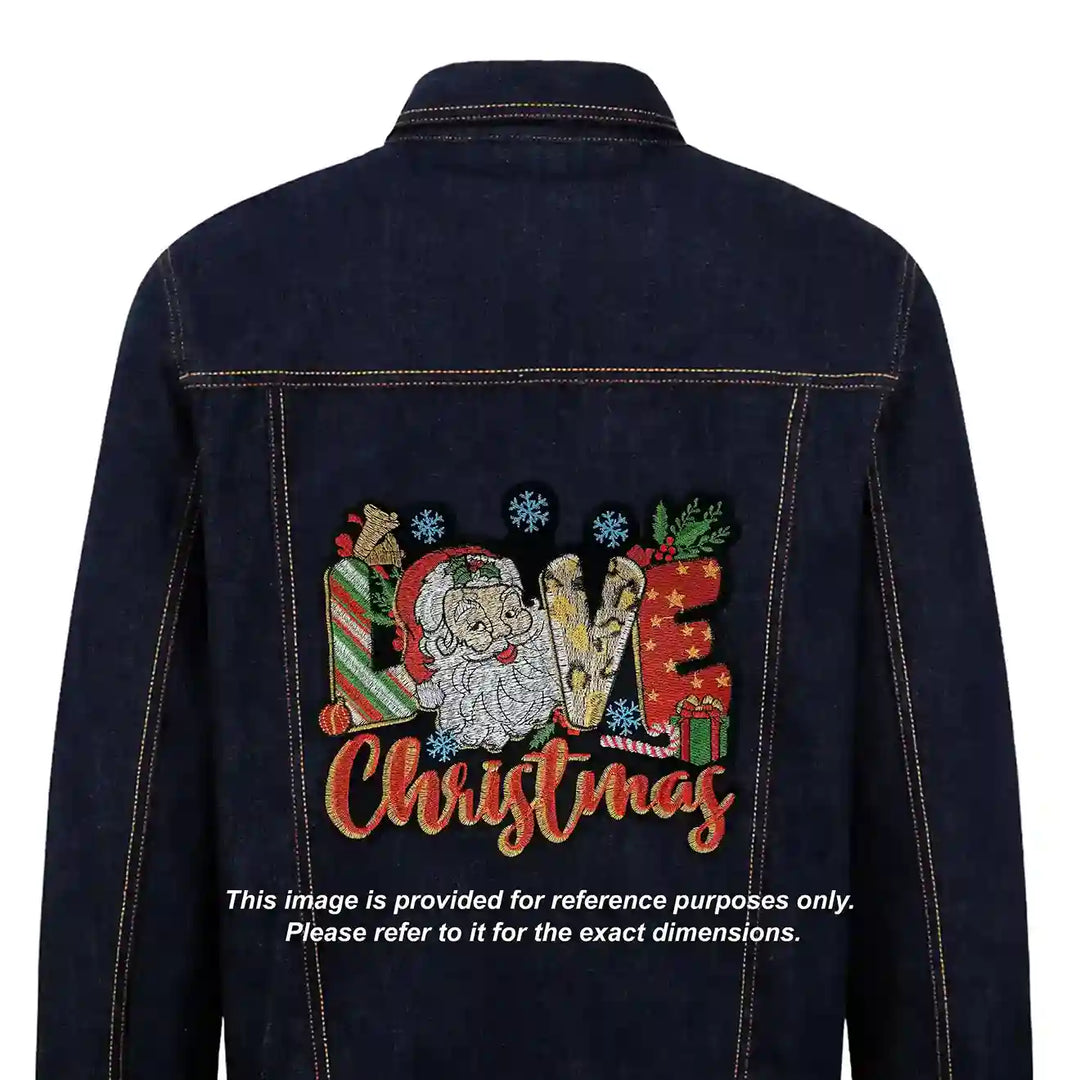 Love Merry Chritsmas Sew Patch
