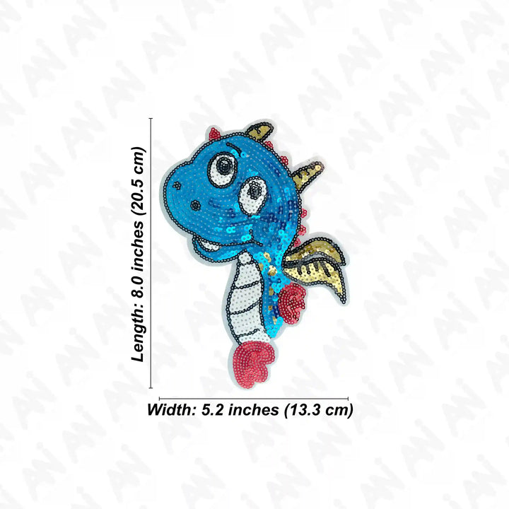 Sequins Kids Dragon Patch