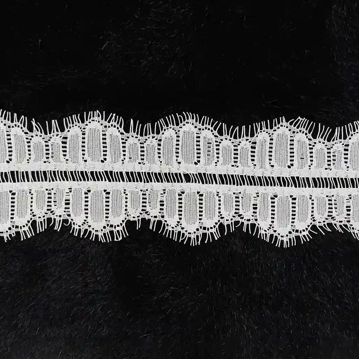 Arched Pillar Eyelash Lace Trim