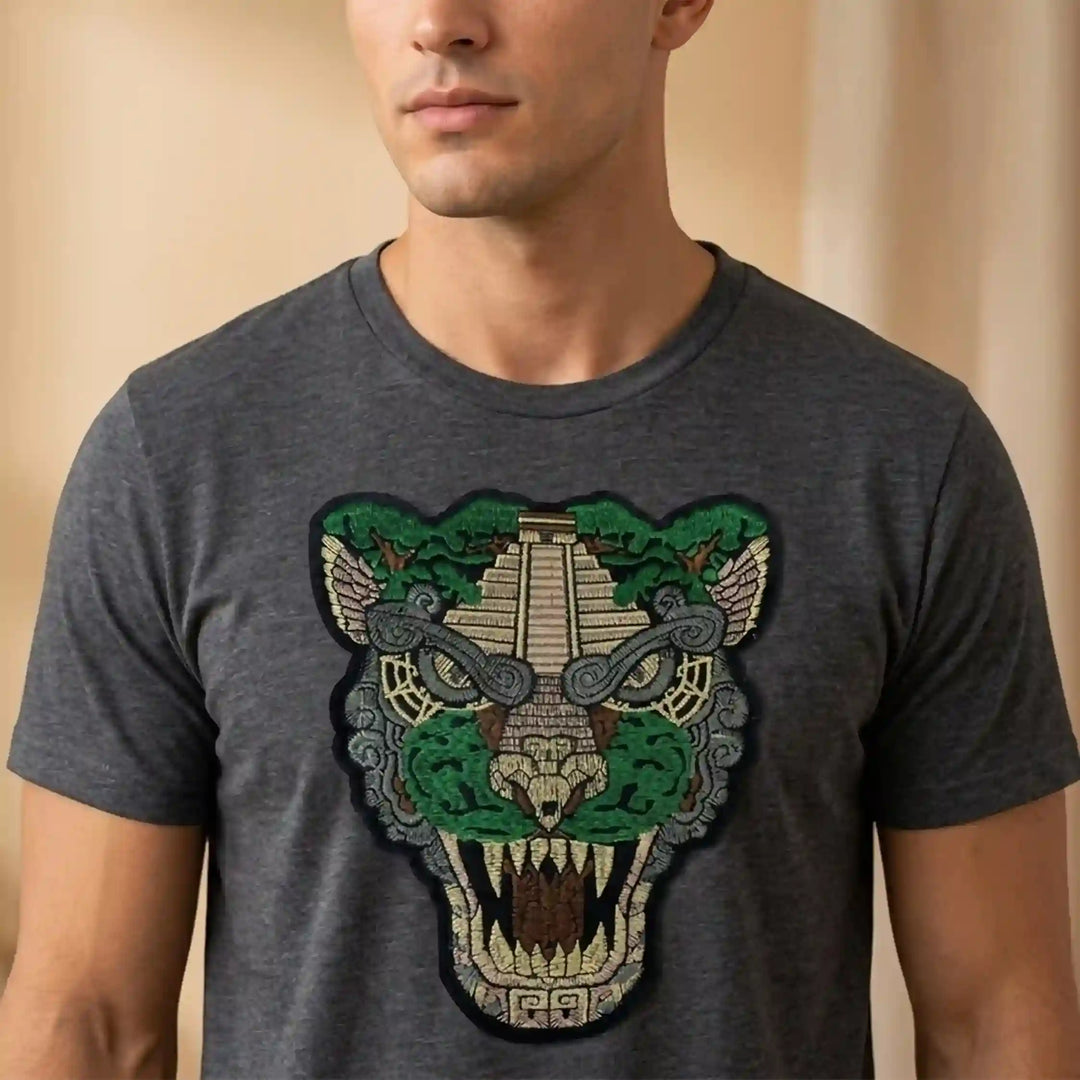 Chichen Itza Jaguar Head Patch
