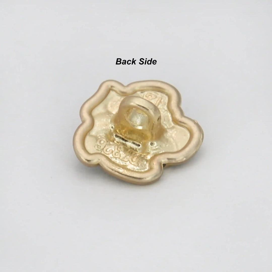 Premium Black Rose Metal Button | 12mm (20L)