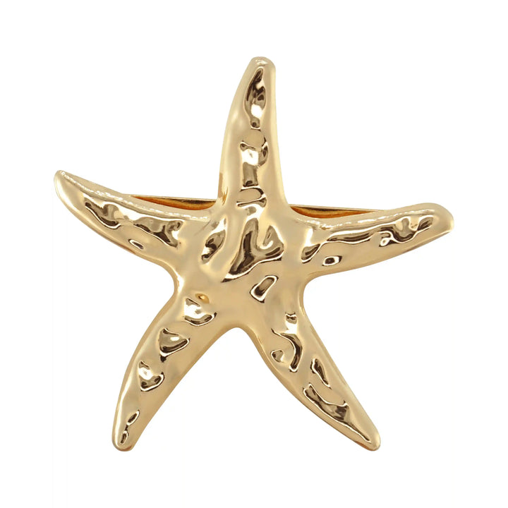 Star Hammered Metal Buckle