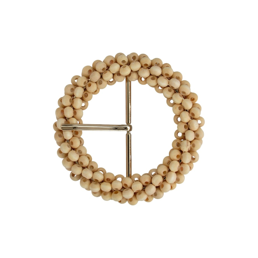 Handwoven Inspired Raffia Button | 3 inches (7.8cm)