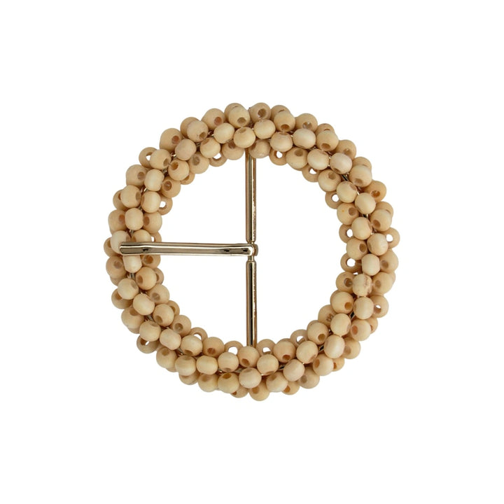 Handwoven Inspired Raffia Button | 3 inches (7.8cm)