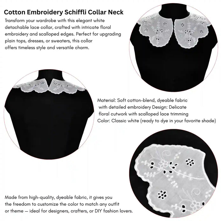 Floral Style Leafy Design Neck Collar