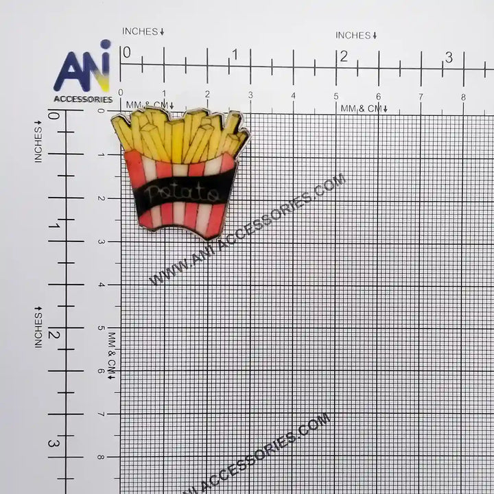 French Fries Brooch Pin