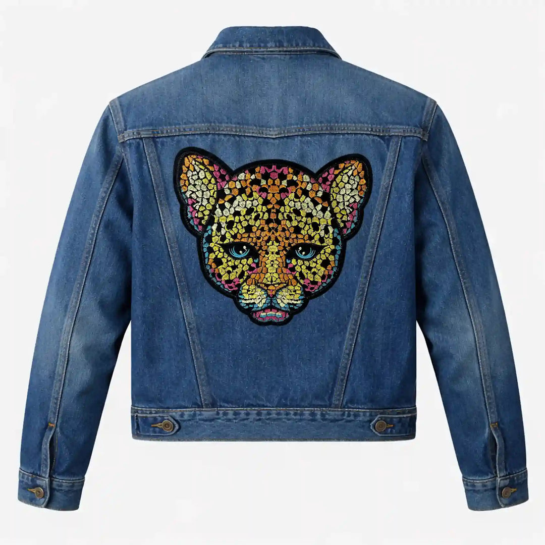 Stained Glass Leopard Patch