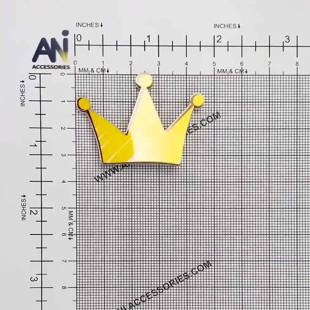 Golden Crown Brooches