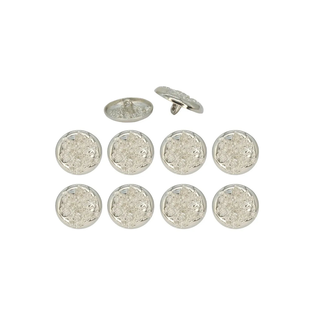 Ruffle Design Metal Buttons | 18mm (28L) & 22mm (34L)