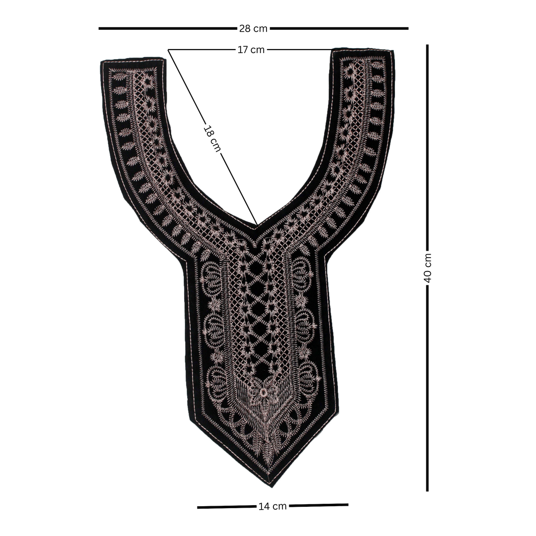 Modern mosaic u-shaped neckline