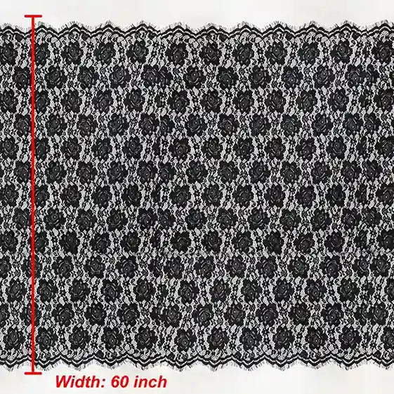 Floral French Chantilly Fabric | 60 Inch (152 cm)