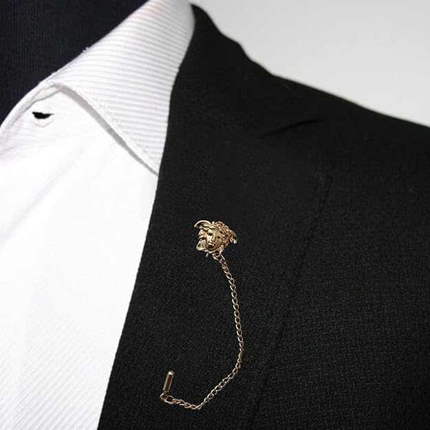 Medusa Head Lapel Pin