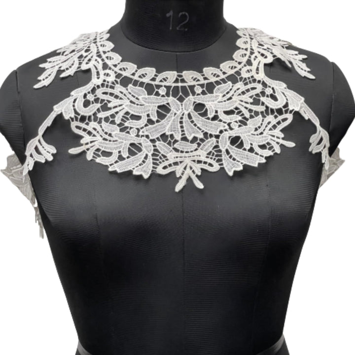 Shoulder Drop Dyeable Lace Scoop Neckline Patch