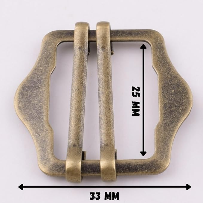 Matt Golden Double Prong Buckle