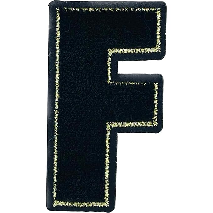 Letter C Hot fix Or Sew Patch