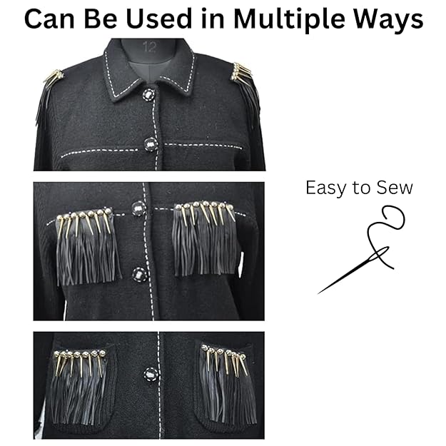 Spikes Tassel Sew Patch Epaulet