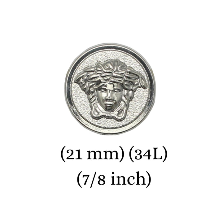 Medusa Metal Shank Buttons