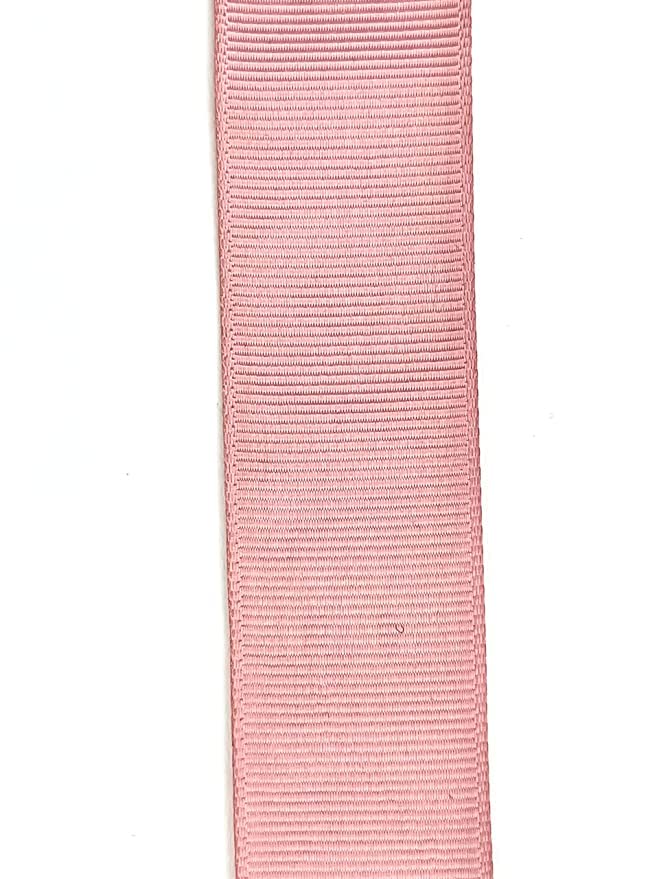 3-mtr 1” inch (25mm) Polyester Ribbon Trims Webbing Tape Used for HandBand, Waist Belts, Handbags, Purse, DIY Craft (Pink-White) (Pink-White)