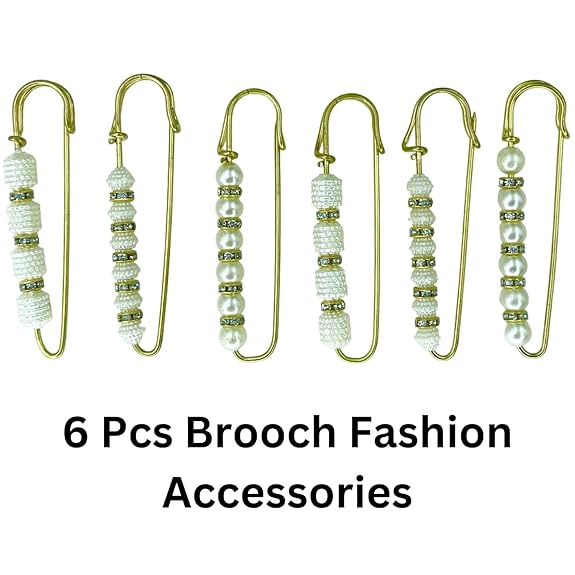 Unisex Pearl Rhinestone Safety Brooch Pins For Sweater Shawl Clips Collar Corsage Jewelry Shawl Buckle Scarf Scarves Clasp Clips Accessories for Lady Girls