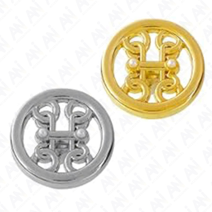 Pearl and Gold Metal Buttons