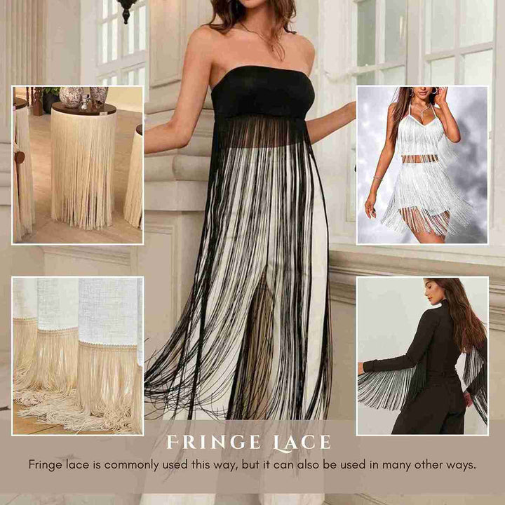 25 Inch Tiered Fringe Tassel Ensemble