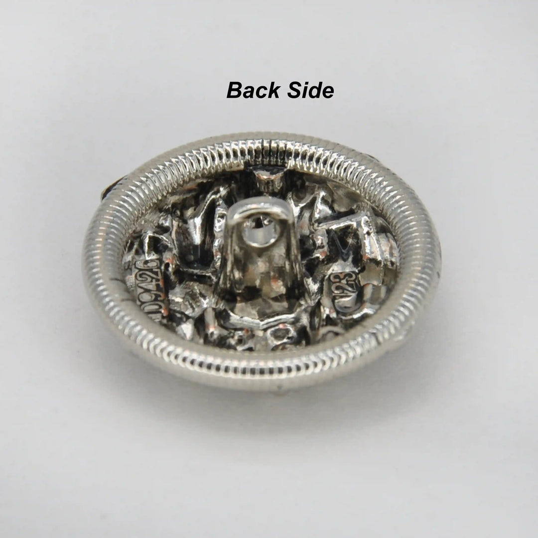 Sculpted Abstract Monogram Metal Button | 15mm(24L), 18mm(28L) & 23mm(36L)