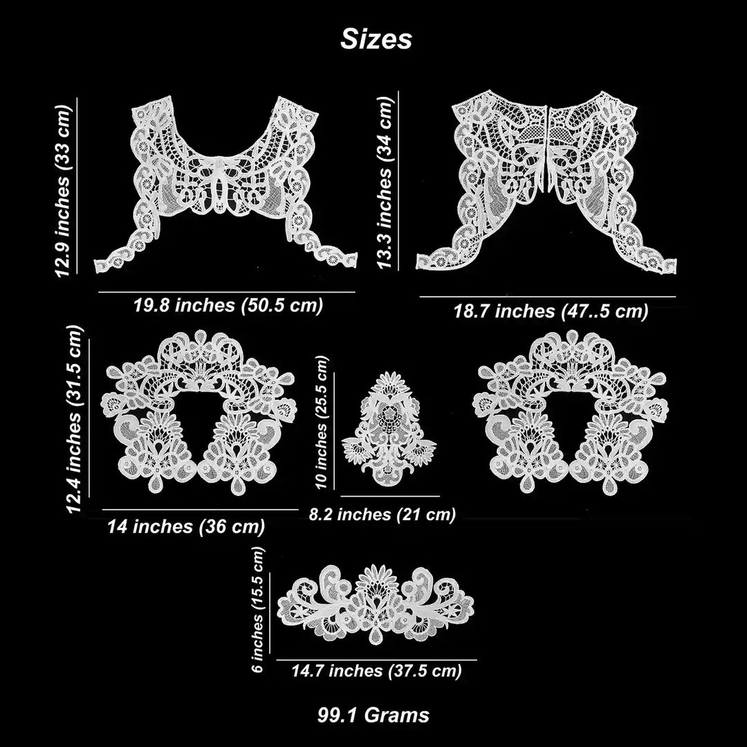 Guipure Lace Appliqué Set
