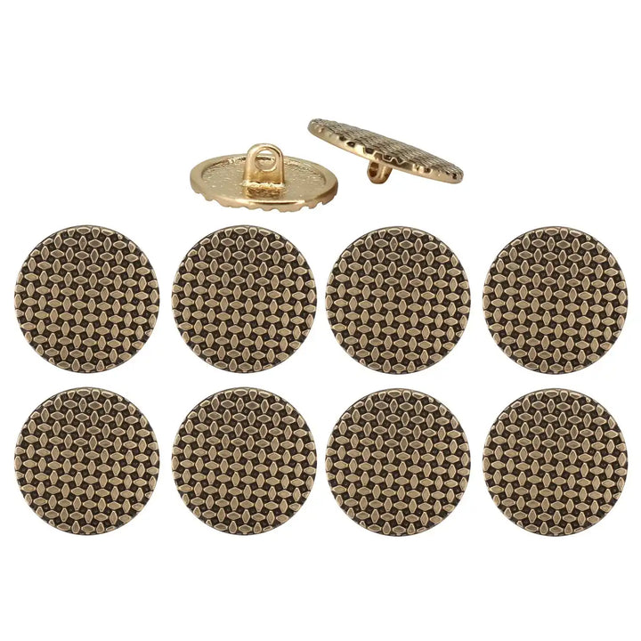 Geometric Grid Buttons for Clothing | 18mm(28L) & 23mm(36L)