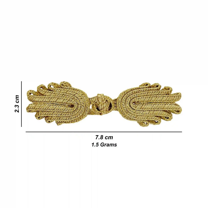 Scalloped Leaf Frog Closure Buttons