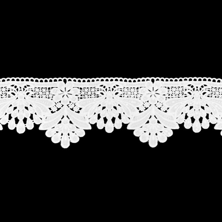 Sequins Latkan intricate design Floral Lace Trim | 2 Meter