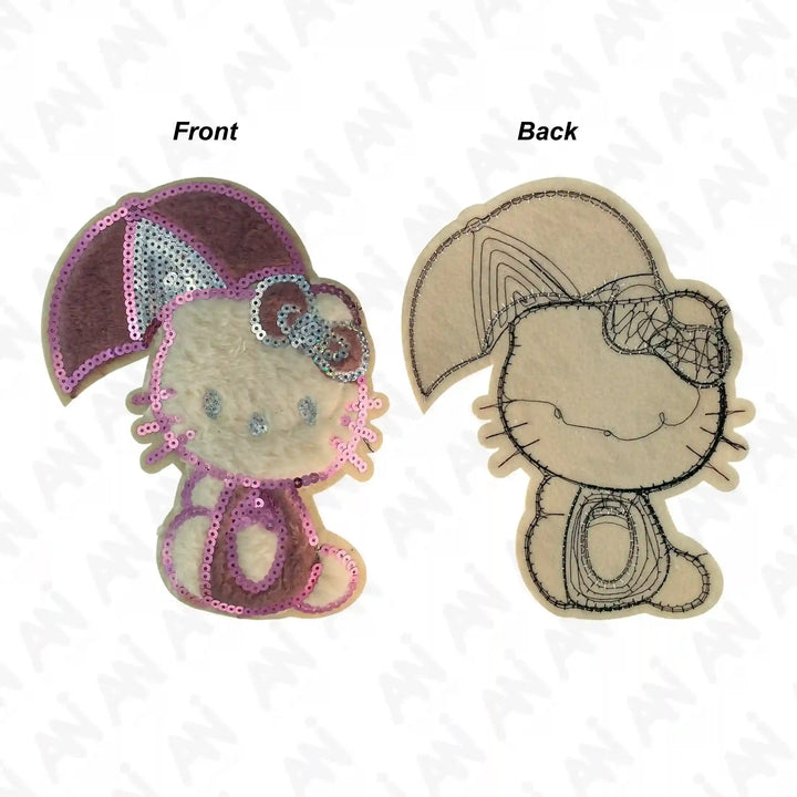 Fuzzy Hello Kitty Sequin Patch