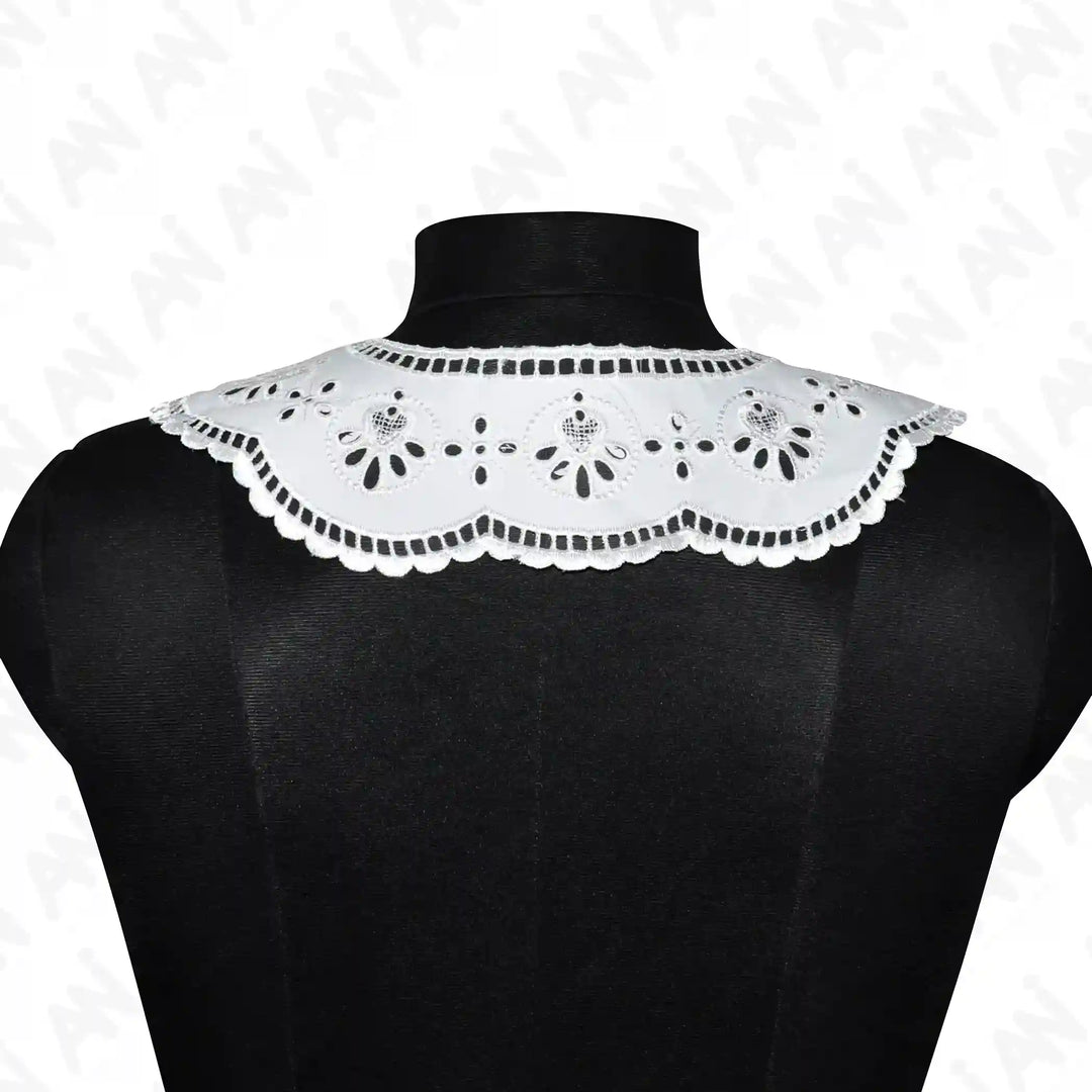 Floral Style Cutwork Neck Collar