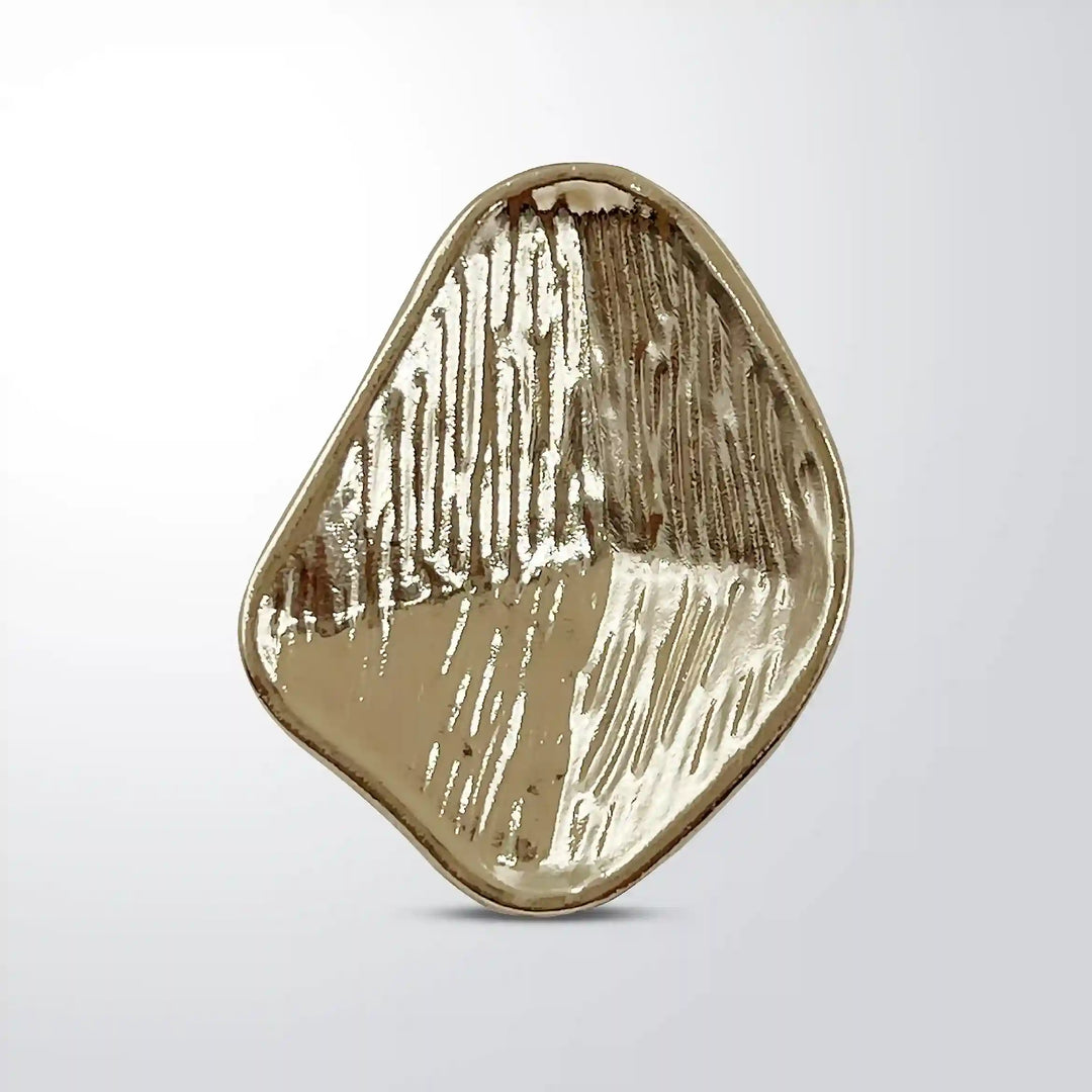 Brushed Geometric Shield Button