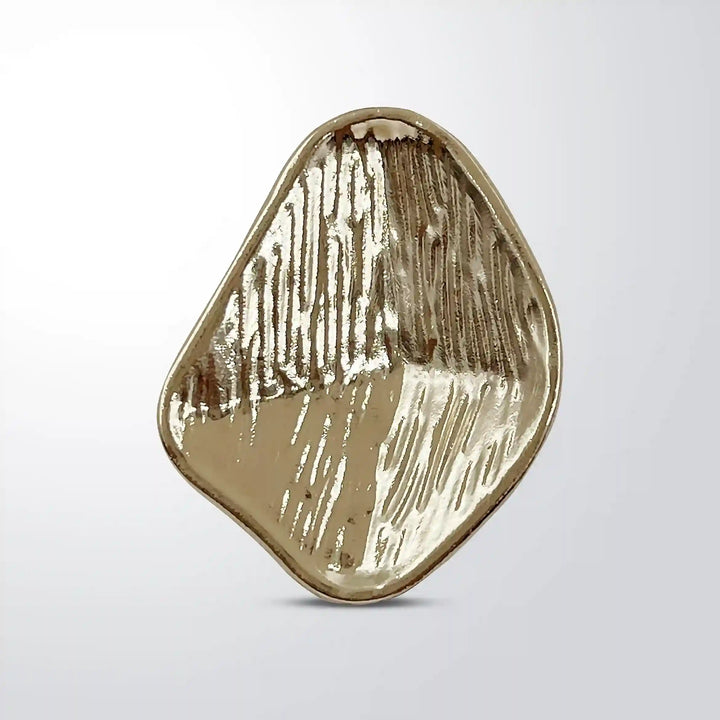 Brushed Geometric Shield Button