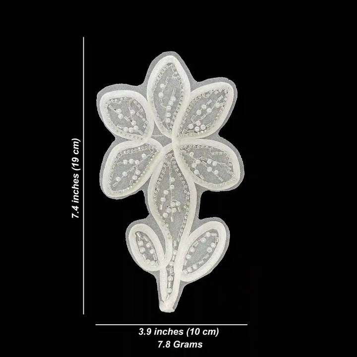 Floral Luminous White Pearls
