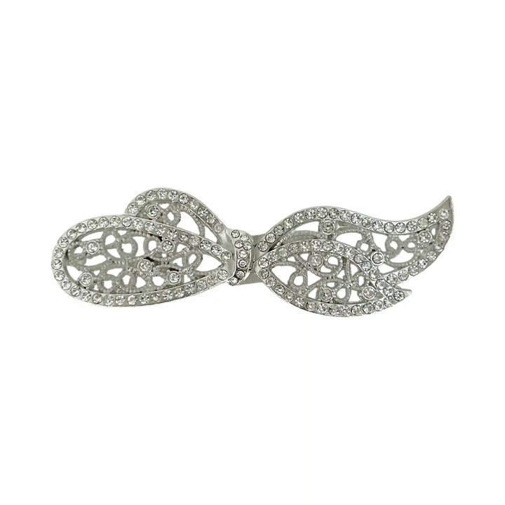 Crystal-Encrusted Filigree Metal Frog Closure Buttons
