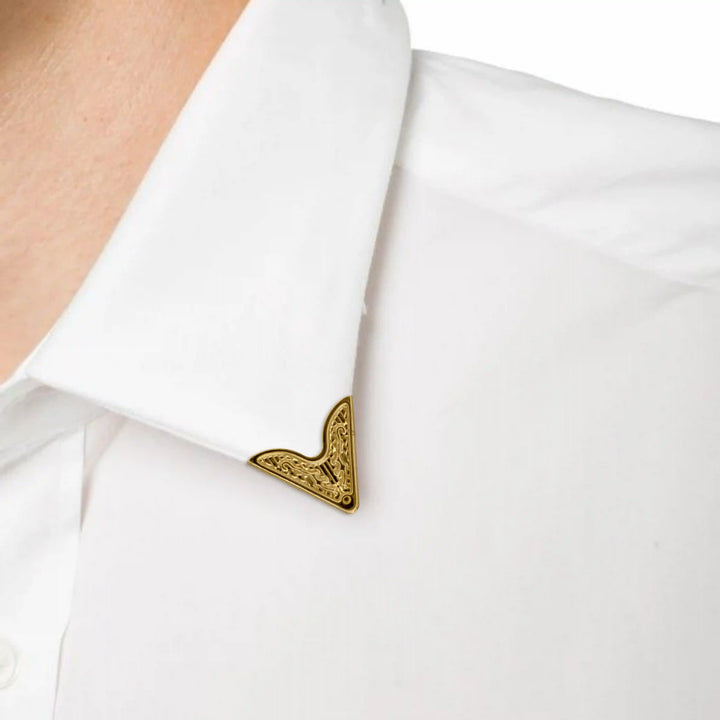 Engraved Western Filigree Collar Tip