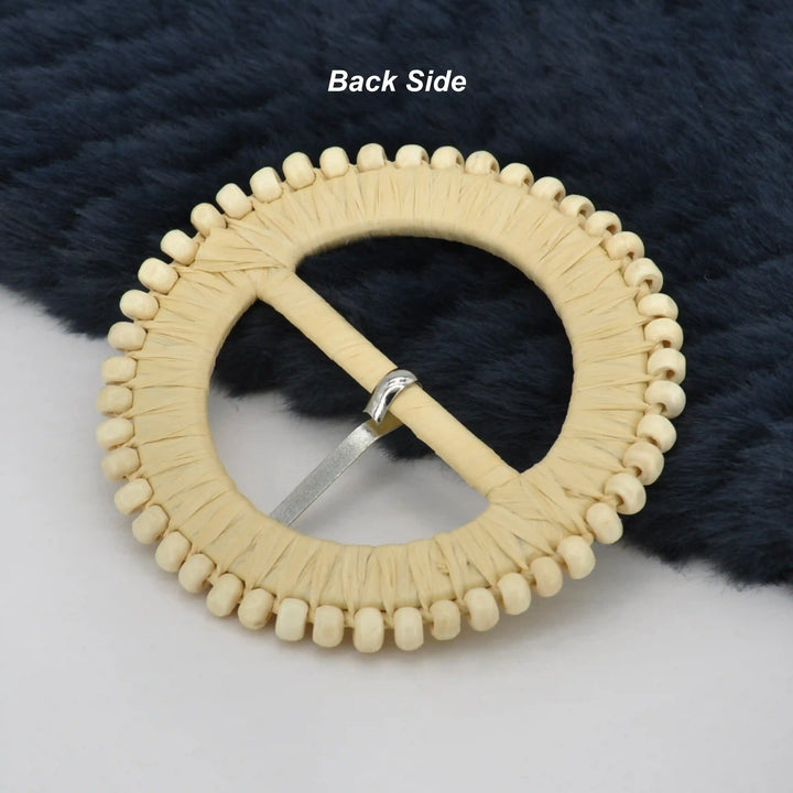 Artisan Boho Aesthetic Raffia Buckle
