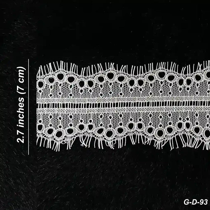 Eyelet Scallop Eyelash Lace Trim
