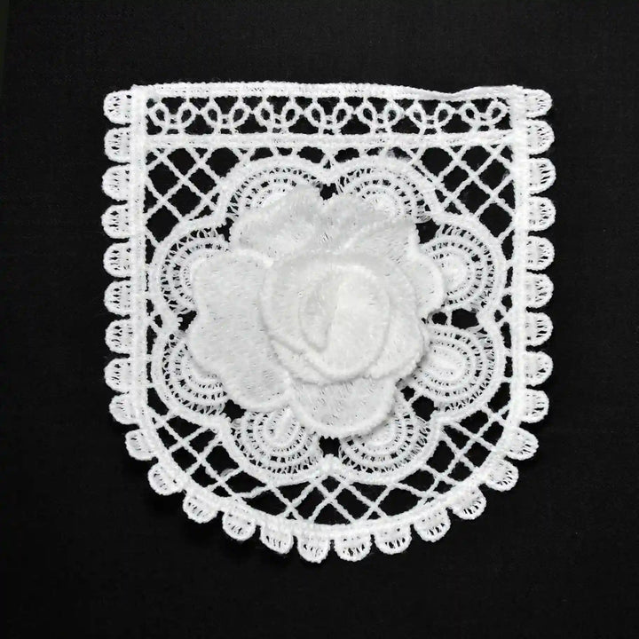 Cut Work Rose Style Spun Poly Patch
