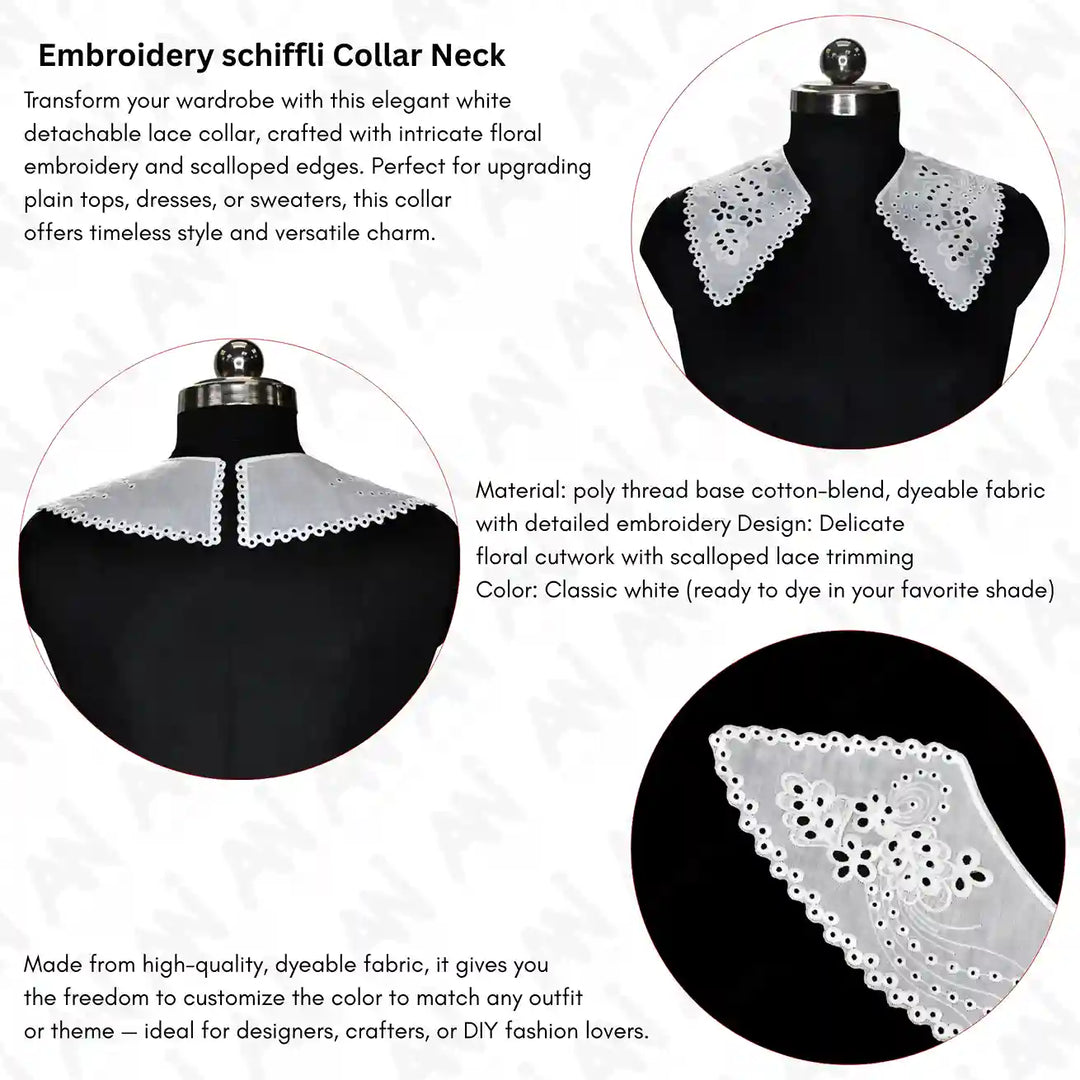 Floral Cutwork Neck Collar