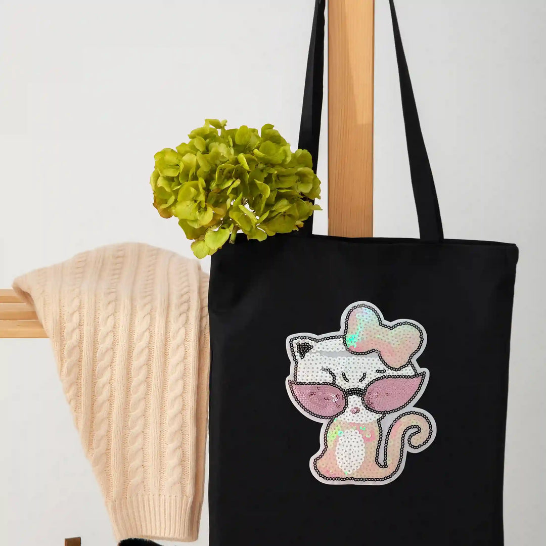 Sequins Cat Patch