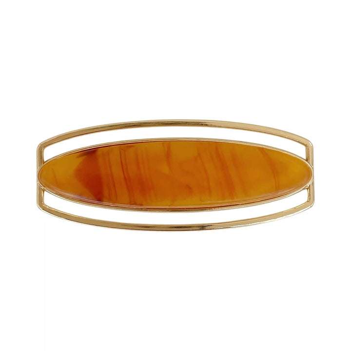 Marble Oval Gold Buckle