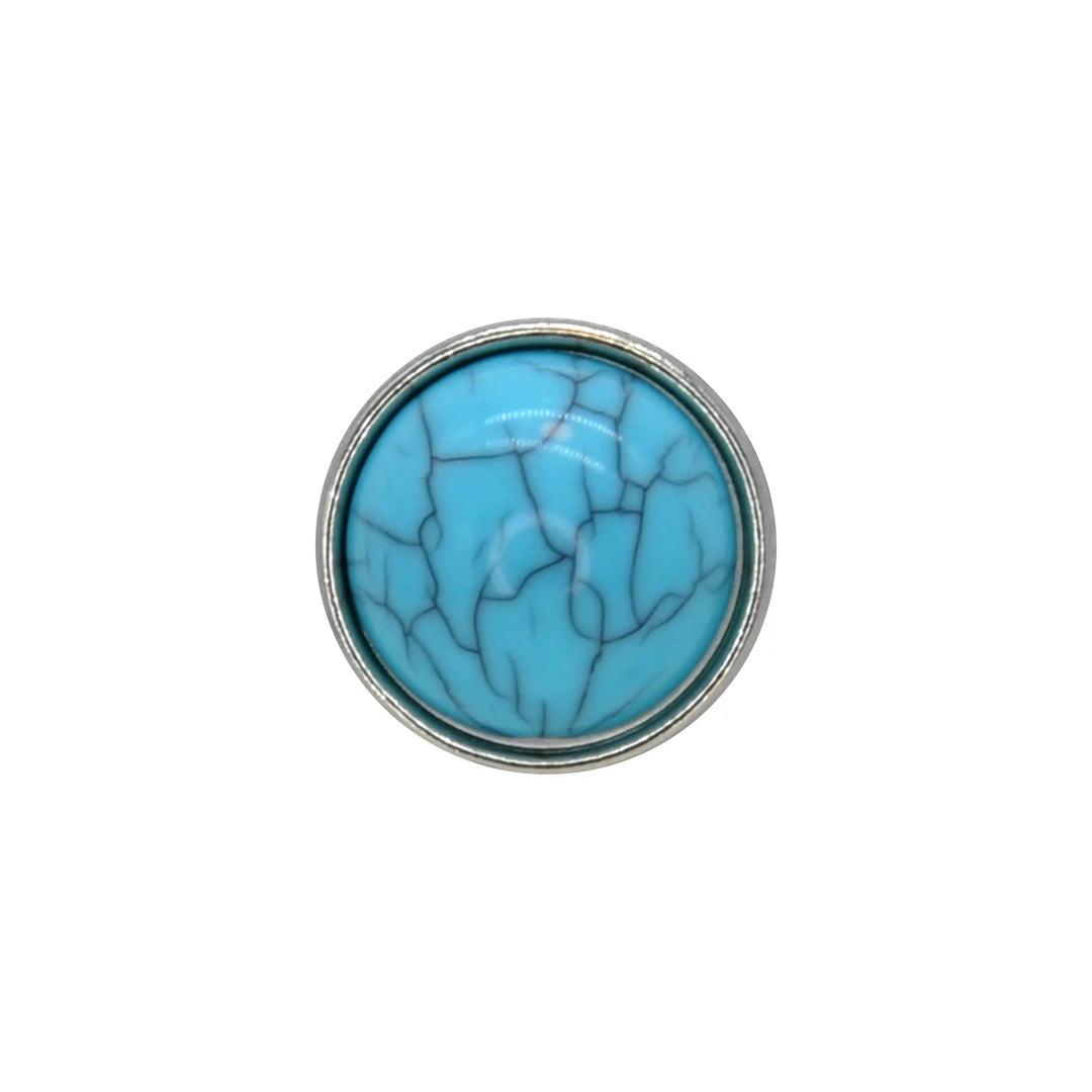 Turquoise Stone Button | 13mm(20L)
