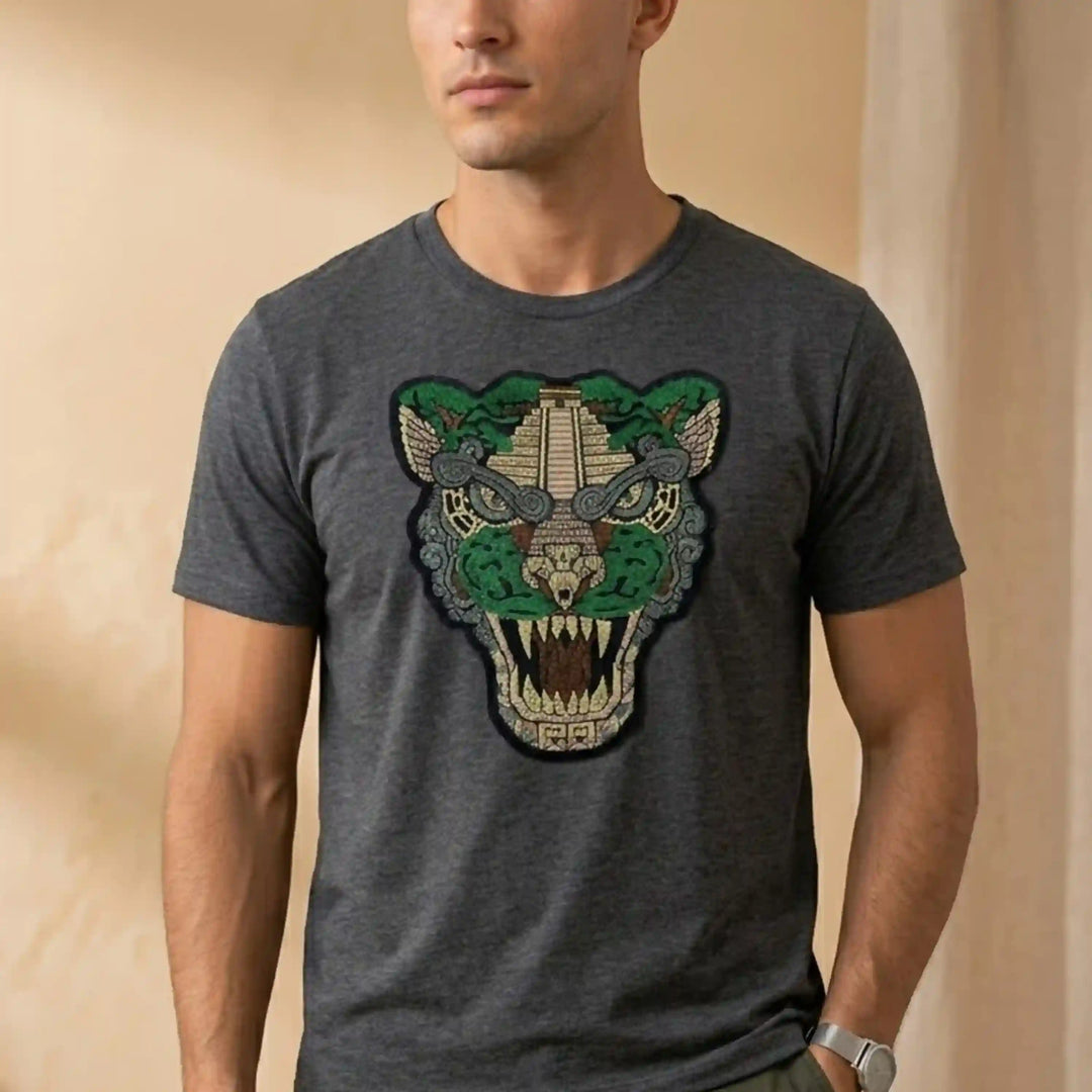 Chichen Itza Jaguar Head Patch