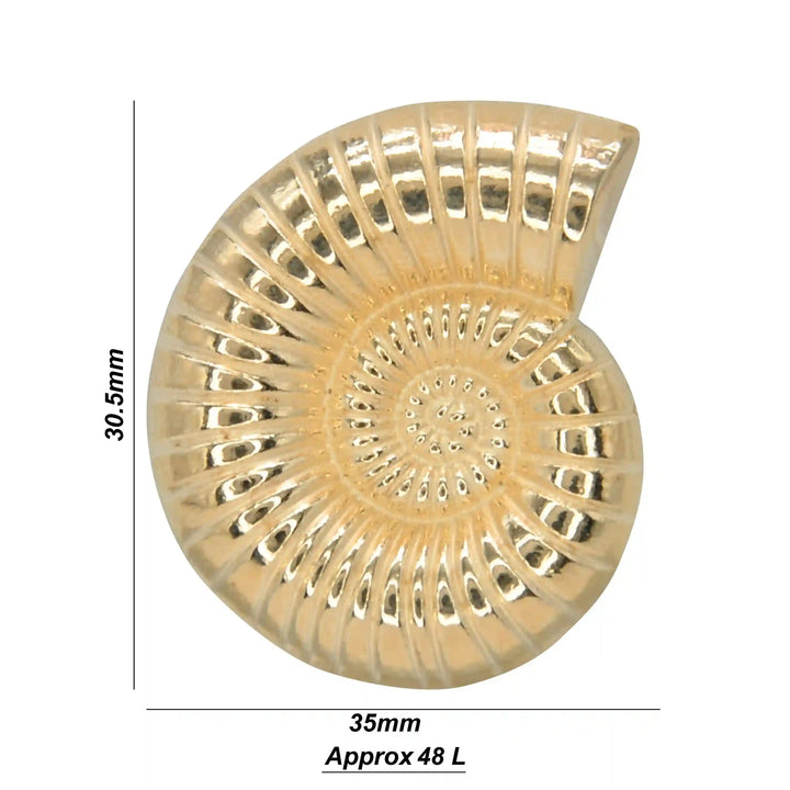 Sea Shell Metal Buttons