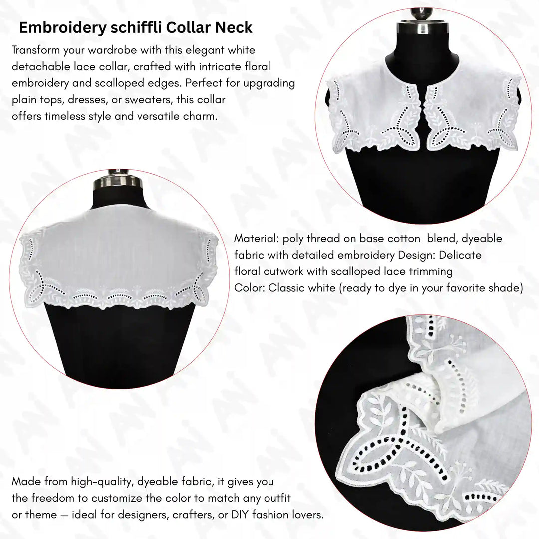 Square Broderie Anglaise Collar