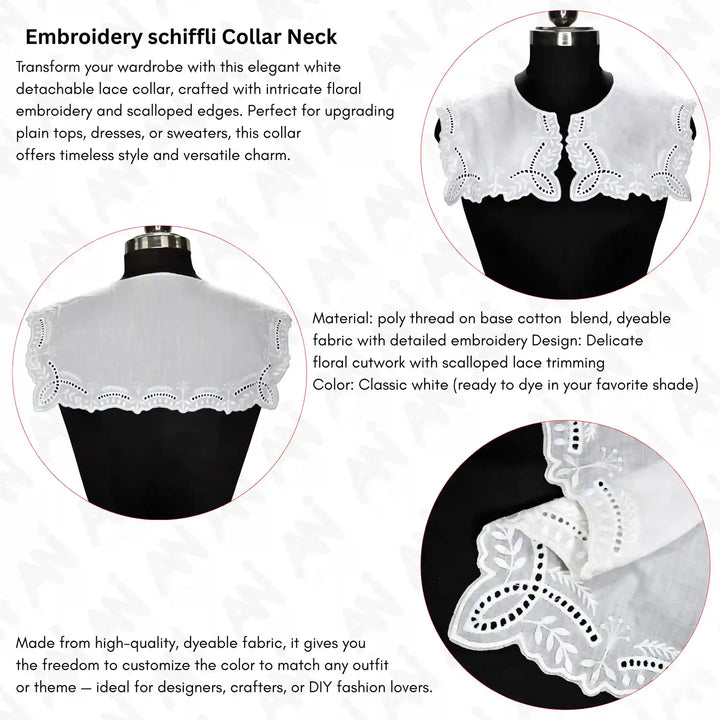 Square Broderie Anglaise Collar