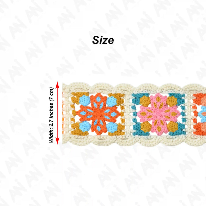 Boho design Crochet Floral Lace